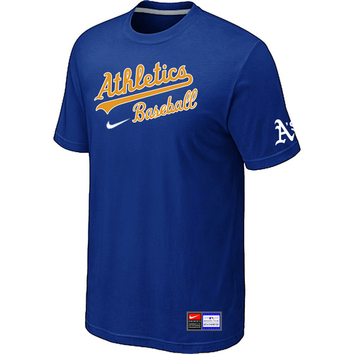 Oakland Athletics Blue Nike Short Sleeve Practice T-Shirt,We sell and wholesale Oakland Athletics Blue Nike Short Sleeve Practice T-Shirt on line form chian!