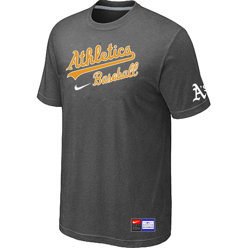 Oakland Athletics D.Grey Nike Short Sleeve Practice T-Shirt,We sell and wholesale Oakland Athletics D.Grey Nike Short Sleeve Practice T-Shirt on line form chian!