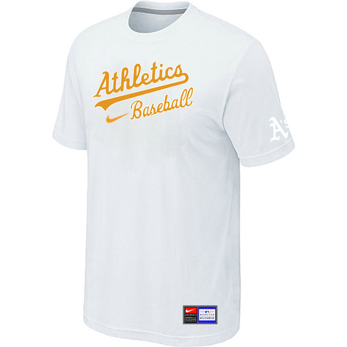 Oakland Athletics White Nike Short Sleeve Practice T-Shirt,We sell and wholesale Oakland Athletics White Nike Short Sleeve Practice T-Shirt on line form chian!