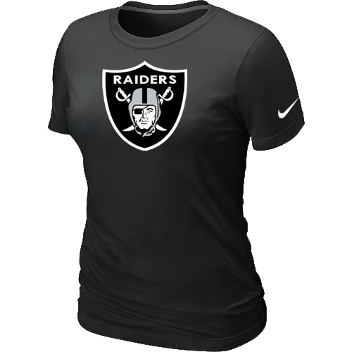 Oakland Raiders Black Women's Logo T-Shirt,We sell and wholesale Oakland Raiders Black Women's Logo T-Shirt on line form chian!