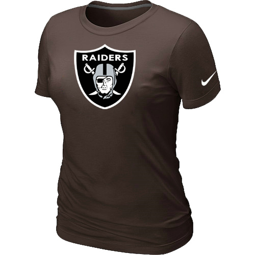 Oakland Raiders Brown Women's Logo T-Shirt,We sell and wholesale Oakland Raiders Brown Women's Logo T-Shirt on line form chian!