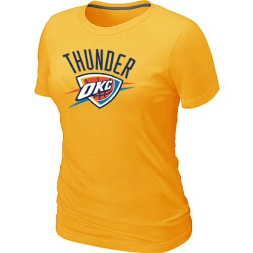 Oklahoma City Thunder Big & Tall Primary Logo Yellow Women's T-Shirt,We sell and wholesale Oklahoma City Thunder Big & Tall Primary Logo Yellow Women's T-Shirt on line form chian!