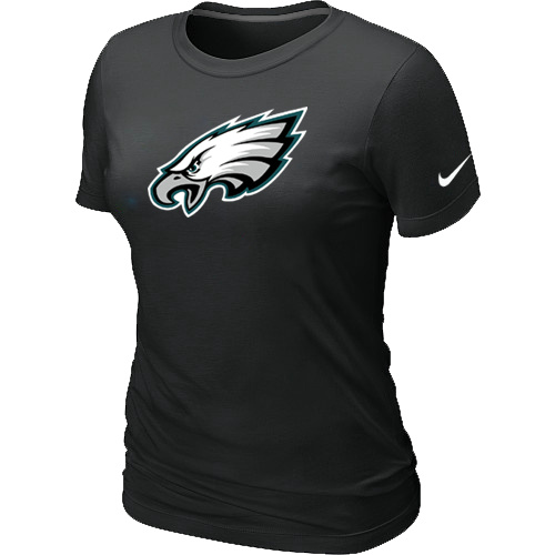 Philadelphia Eagles Black Women's Logo T-Shirt,We sell and wholesale Philadelphia Eagles Black Women's Logo T-Shirt on line form chian!