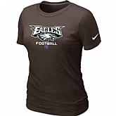 Philadelphia Eagles Brown Women's Critical Victory T-Shirt,baseball caps,new era cap wholesale,wholesale hats