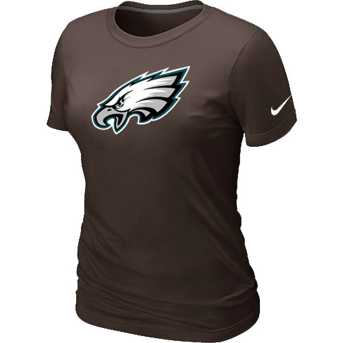 Philadelphia Eagles Brown Women's Logo T-Shirt,We sell and wholesale Philadelphia Eagles Brown Women's Logo T-Shirt on line form chian!