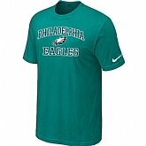 Philadelphia Eagles Heart & Soul Green T-Shirt,baseball caps,new era cap wholesale,wholesale hats