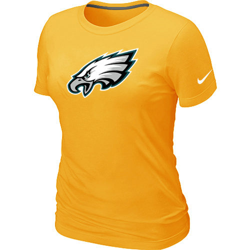 Philadelphia Eagles Yellow Women's Logo T-Shirt,We sell and wholesale Philadelphia Eagles Yellow Women's Logo T-Shirt on line form chian!