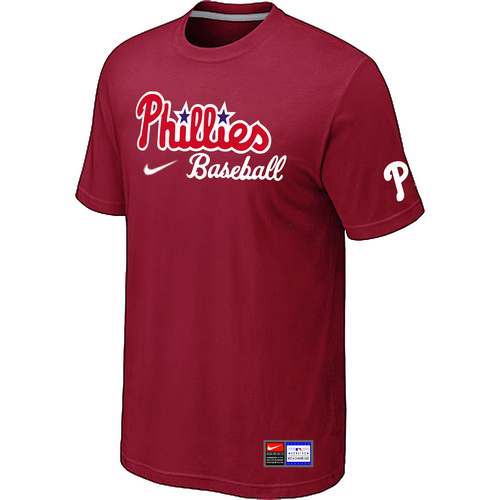 Philadelphia Phillies Nike Short Sleeve Practice T-Shirt Red,We sell and wholesale Philadelphia Phillies Nike Short Sleeve Practice T-Shirt Red on line form chian!