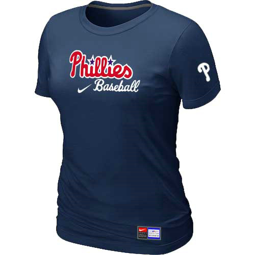 Philadelphia Phillies Nike Women's D.Blue Short Sleeve Practice T-Shirt,We sell and wholesale Philadelphia Phillies Nike Women's D.Blue Short Sleeve Practice T-Shirt on line form chian!