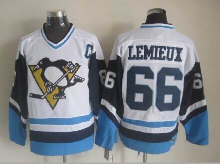 Pittsburgh Penguins #66 Mario Lemieux White Blue CCM Throwback Jerseys,We sell and wholesale Pittsburgh Penguins #66 Mario Lemieux White Blue CCM Throwback Jerseys on line form chian!