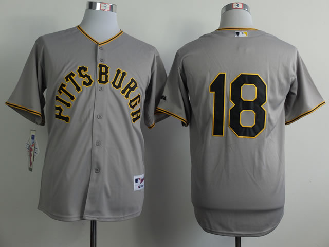 Pittsburgh Pirates #18 Neil Walker Throwback 1953 Gray Jerseys,We sell and wholesale Pittsburgh Pirates #18 Neil Walker Throwback 1953 Gray Jerseys on line form chian!