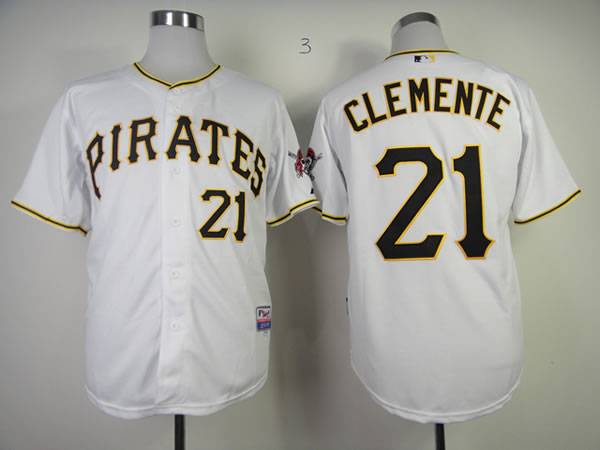 Pittsburgh Pirates #21 Roberto Clemente White Throwback Jerseys,We sell and wholesale Pittsburgh Pirates #21 Roberto Clemente White Throwback Jerseys on line form chian!