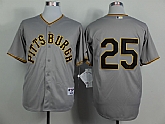 Pittsburgh Pirates #25 Polanco Throwback 1953 Gray Jerseys,baseball caps,new era cap wholesale,wholesale hats