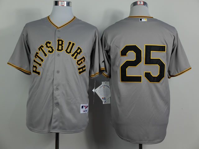 Pittsburgh Pirates #25 Polanco Throwback 1953 Gray Jerseys,We sell and wholesale Pittsburgh Pirates #25 Polanco Throwback 1953 Gray Jerseys on line form chian!