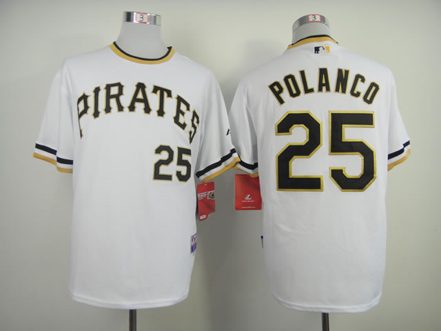 Pittsburgh Pirates #25 Polanco White Pullover Jerseys,We sell and wholesale Pittsburgh Pirates #25 Polanco White Pullover Jerseys on line form chian!