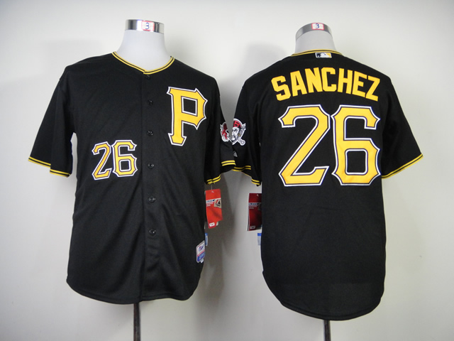 Pittsburgh Pirates #26 Sanchez Black Jerseys,We sell and wholesale Pittsburgh Pirates #26 Sanchez Black Jerseys on line form chian!