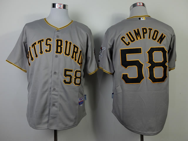Pittsburgh Pirates #58 Cumpton Gray Jerseys,We sell and wholesale Pittsburgh Pirates #58 Cumpton Gray Jerseys on line form chian!