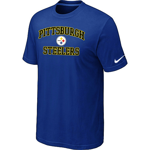 Pittsburgh Steelers Heart & Soul Blue T-Shirt,We sell and wholesale Pittsburgh Steelers Heart & Soul Blue T-Shirt on line form chian!