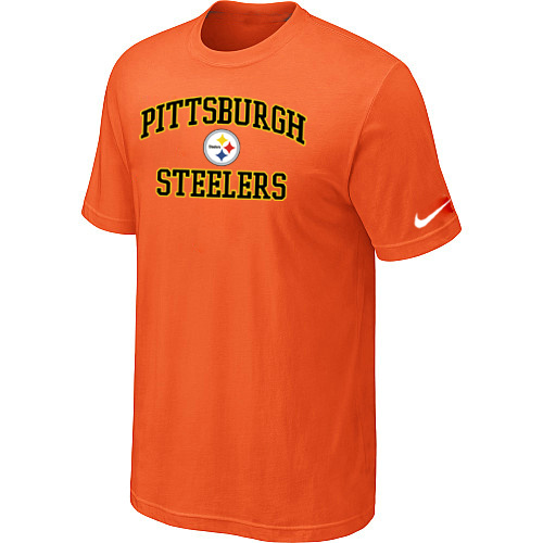 Pittsburgh Steelers Heart & Soul Orange T-Shirt,We sell and wholesale Pittsburgh Steelers Heart & Soul Orange T-Shirt on line form chian!