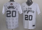 San Antonio Spurs #20 Manu Ginobili Revolution 30 Swingman 2014 Noche Latina White Jerseys,baseball caps,new era cap wholesale,wholesale hats