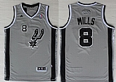 San Antonio Spurs #8 Patrick Mills Revolution 30 Swingman Gray Jerseys,baseball caps,new era cap wholesale,wholesale hats