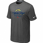 San Diego Charger Critical Victory D.Grey T-Shirt,baseball caps,new era cap wholesale,wholesale hats