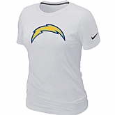 San Diego Charger White Women's Logo T-Shirt,baseball caps,new era cap wholesale,wholesale hats