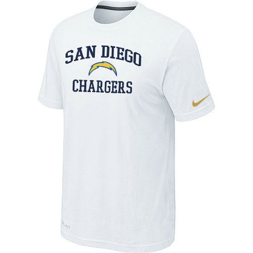 San Diego Chargers Heart & Soul White T-Shirt,We sell and wholesale San Diego Chargers Heart & Soul White T-Shirt on line form chian!