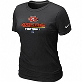 San Francisco 49ers Black Women's Critical Victory T-Shirt,baseball caps,new era cap wholesale,wholesale hats