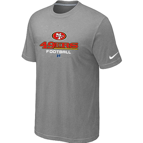 San Francisco 49ers Critical Victory light Grey T-Shirt,We sell and wholesale San Francisco 49ers Critical Victory light Grey T-Shirt on line form chian!