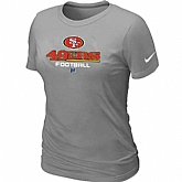 San Francisco 49ers L.Grey Women's Critical Victory T-Shirt,baseball caps,new era cap wholesale,wholesale hats