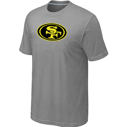 San Francisco 49ers Neon Logo Charcoal L.Grey T-shirt,We sell and wholesale San Francisco 49ers Neon Logo Charcoal L.Grey T-shirt on line form chian!