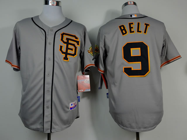 San Francisco Giants #9 Belt Gray SF Jerseys,We sell and wholesale San Francisco Giants #9 Belt Gray SF Jerseys on line form chian!
