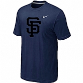 San Francisco Giants Heathered D.Blue Nike Blended T-Shirt