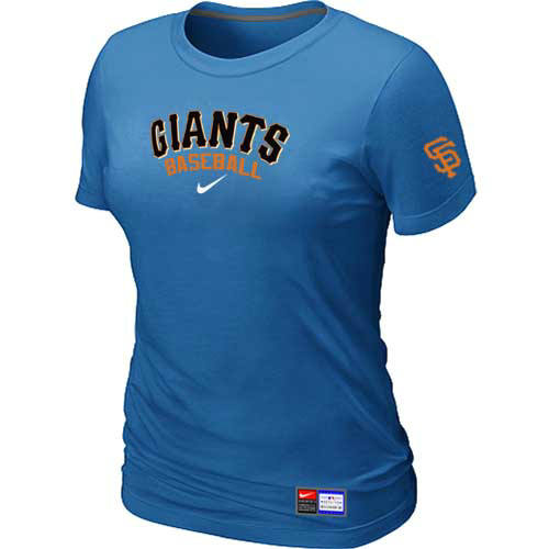 San Francisco Giants Nike Women's L.blue Short Sleeve Practice T-Shirt,We sell and wholesale San Francisco Giants Nike Women's L.blue Short Sleeve Practice T-Shirt on line form chian!