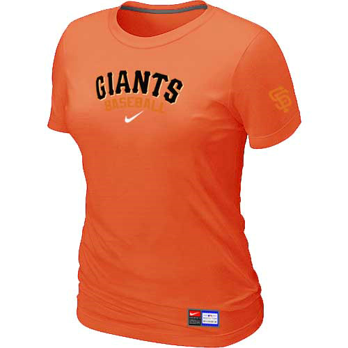 San Francisco Giants Nike Women's Orange Short Sleeve Practice T-Shirt,We sell and wholesale San Francisco Giants Nike Women's Orange Short Sleeve Practice T-Shirt on line form chian!