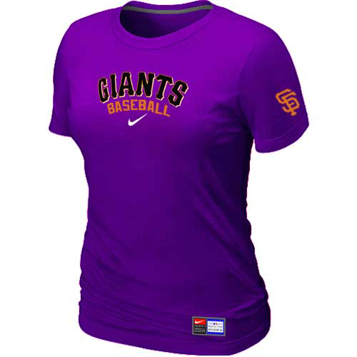 San Francisco Giants Nike Women's Purple Short Sleeve Practice T-Shirt,We sell and wholesale San Francisco Giants Nike Women's Purple Short Sleeve Practice T-Shirt on line form chian!