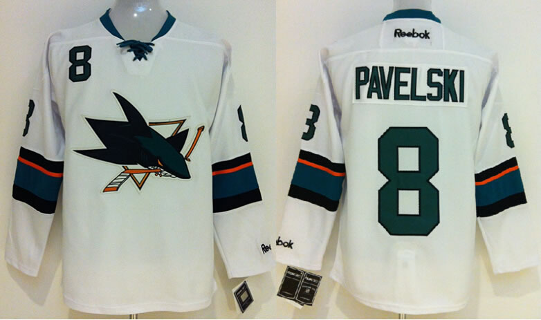 San Jose Sharks #8 Joe Pavelski 2014 White Jerseys,We sell and wholesale San Jose Sharks #8 Joe Pavelski 2014 White Jerseys on line form chian!