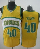 Seattle Supersonics #40 Shawn Kemp 1994-95 Yellow Swingman Jerseys,baseball caps,new era cap wholesale,wholesale hats