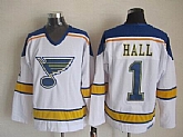 St.Louis Blues #1 Hall CCM Throwback White Jerseys,baseball caps,new era cap wholesale,wholesale hats
