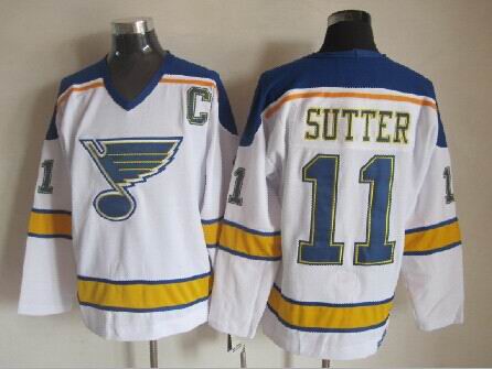 St.Louis Blues #11 Brian Sutter Throwback CCM White Jerseys,We sell and wholesale St.Louis Blues #11 Brian Sutter Throwback CCM White Jerseys on line form chian!