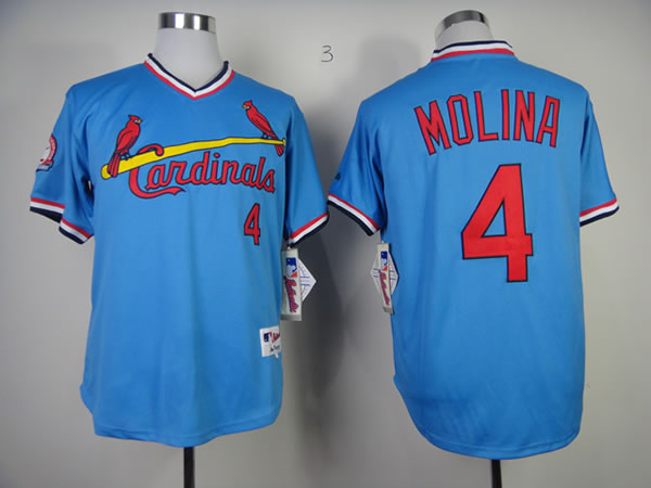 St.Louis Cardinals #4 Yadier Molina Blue Throwback 1982 Jerseys,We sell and wholesale St.Louis Cardinals #4 Yadier Molina Blue Throwback 1982 Jerseys on line form chian!