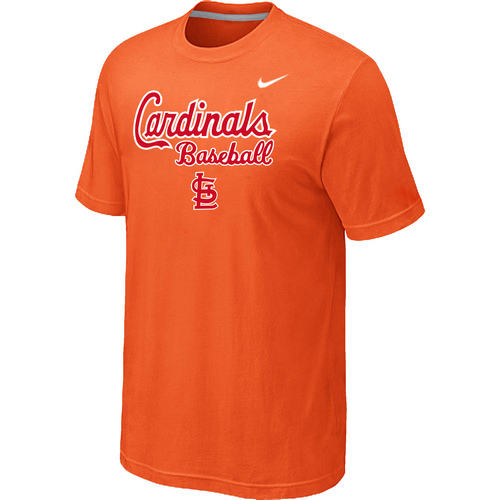 St.Louis Cardinals 2014 Home Practice T-Shirt - Orange,We sell and wholesale St.Louis Cardinals 2014 Home Practice T-Shirt - Orange on line form chian!