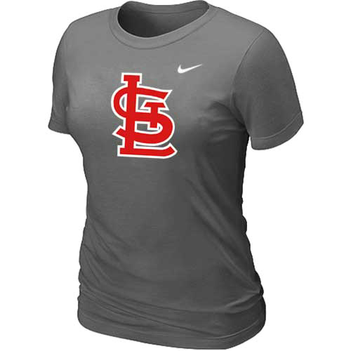 St.Louis Cardinals Heathered D.Grey Nike Women's Blended T-Shirt,We sell and wholesale St.Louis Cardinals Heathered D.Grey Nike Women's Blended T-Shirt on line form chian!