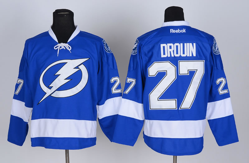 Tampa Bay Lightning #27 Jonathan Drouin Blue Jerseys,We sell and wholesale Tampa Bay Lightning #27 Jonathan Drouin Blue Jerseys on line form chian!