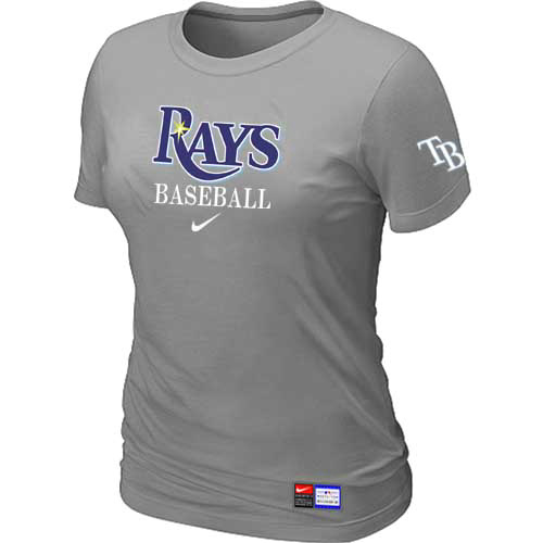 Tampa Bay Rays Nike Women's L.Grey Short Sleeve Practice T-Shirt,We sell and wholesale Tampa Bay Rays Nike Women's L.Grey Short Sleeve Practice T-Shirt on line form chian!