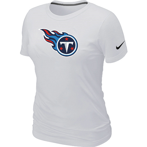 Tennessee Titans White Women's Logo T-Shirt,We sell and wholesale Tennessee Titans White Women's Logo T-Shirt on line form chian!