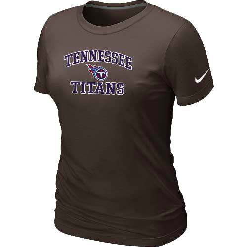 Tennessee Titans Women's Heart & Soul Brown T-Shirt,We sell and wholesale Tennessee Titans Women's Heart & Soul Brown T-Shirt on line form chian!
