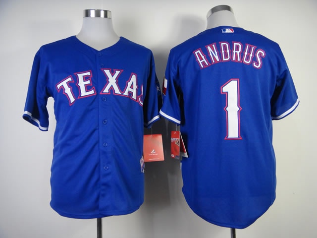 Texas Rangers #1 Andrus 2014 Blue Jerseys,We sell and wholesale Texas Rangers #1 Andrus 2014 Blue Jerseys on line form chian!