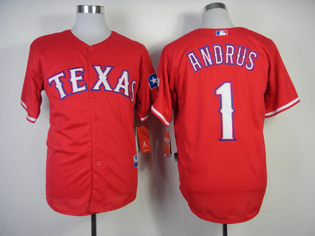Texas Rangers #1 Andrus 2014 Red Jerseys,We sell and wholesale Texas Rangers #1 Andrus 2014 Red Jerseys on line form chian!